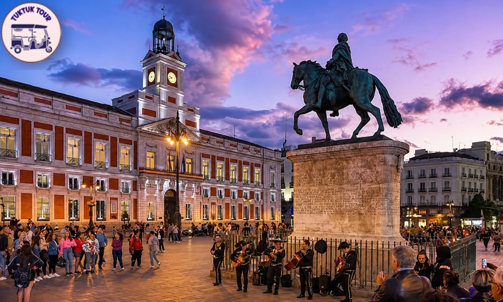 Tour en Tuk Tuk por la Puerta del Sol Madrid – Experiencia Completa de 4 Horas